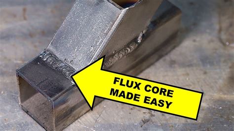 sheet metal welding with flux core|mig flux core welding basics.